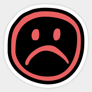 Sad Face Sticker